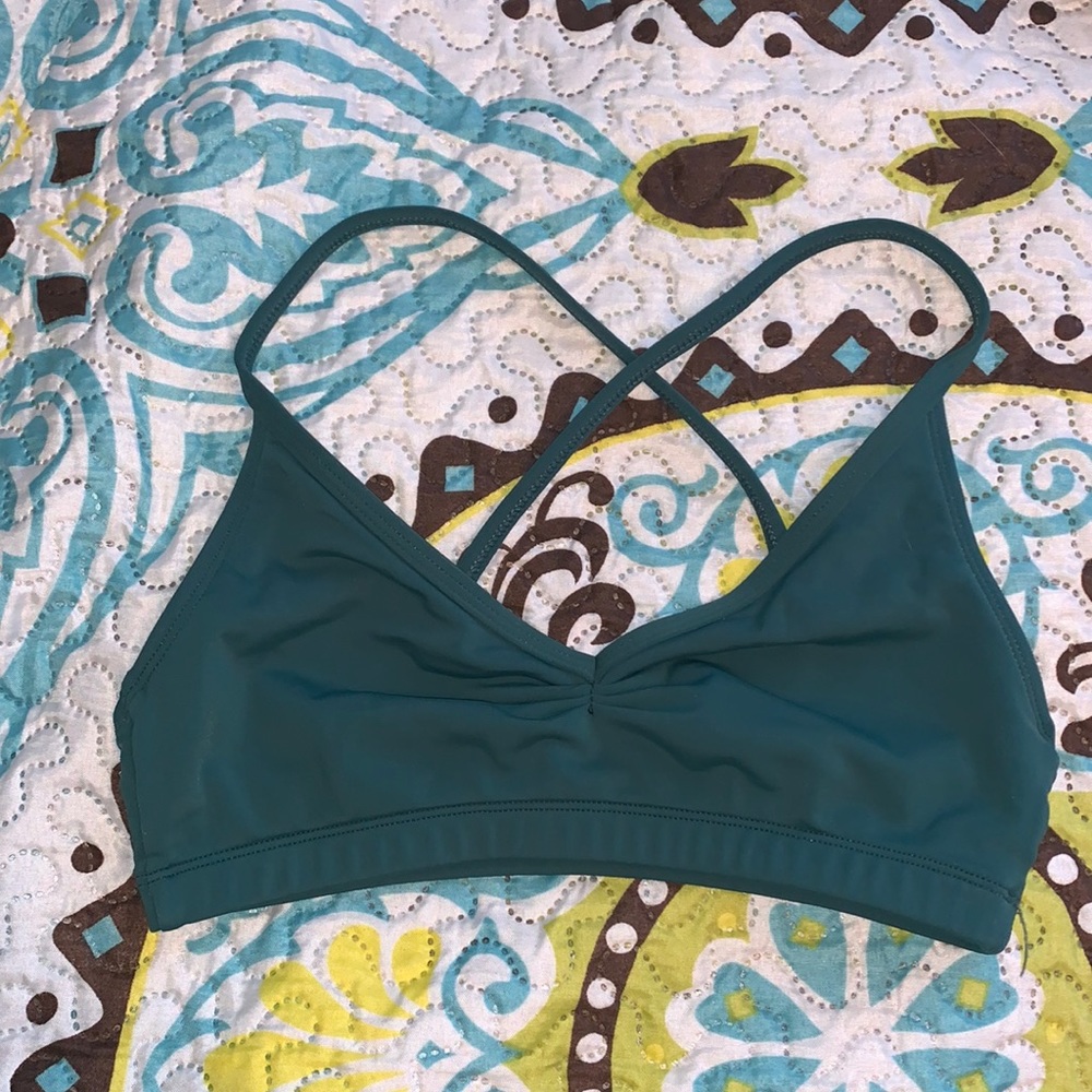 Green swim top